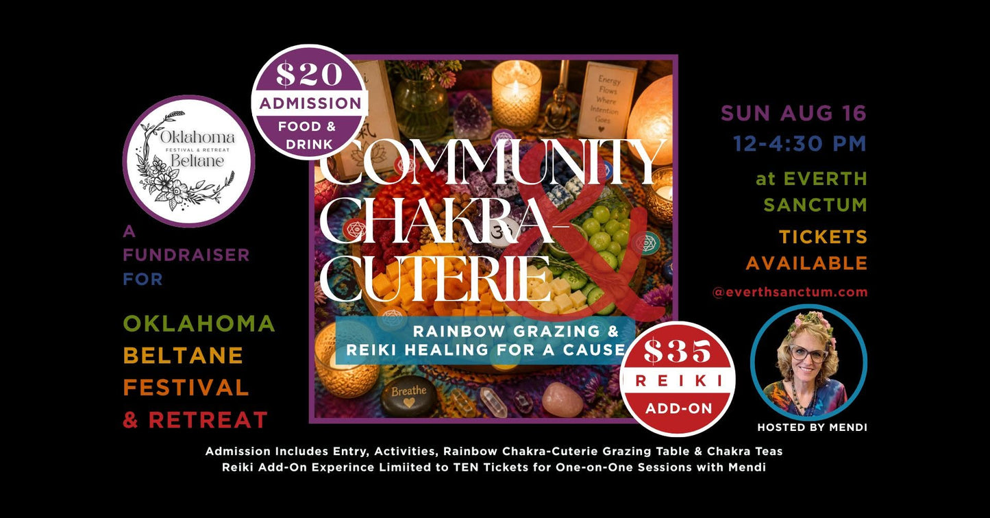 Chakra-Cuterie Fundraising Event for Oklahoma Beltane Festival & Retreat