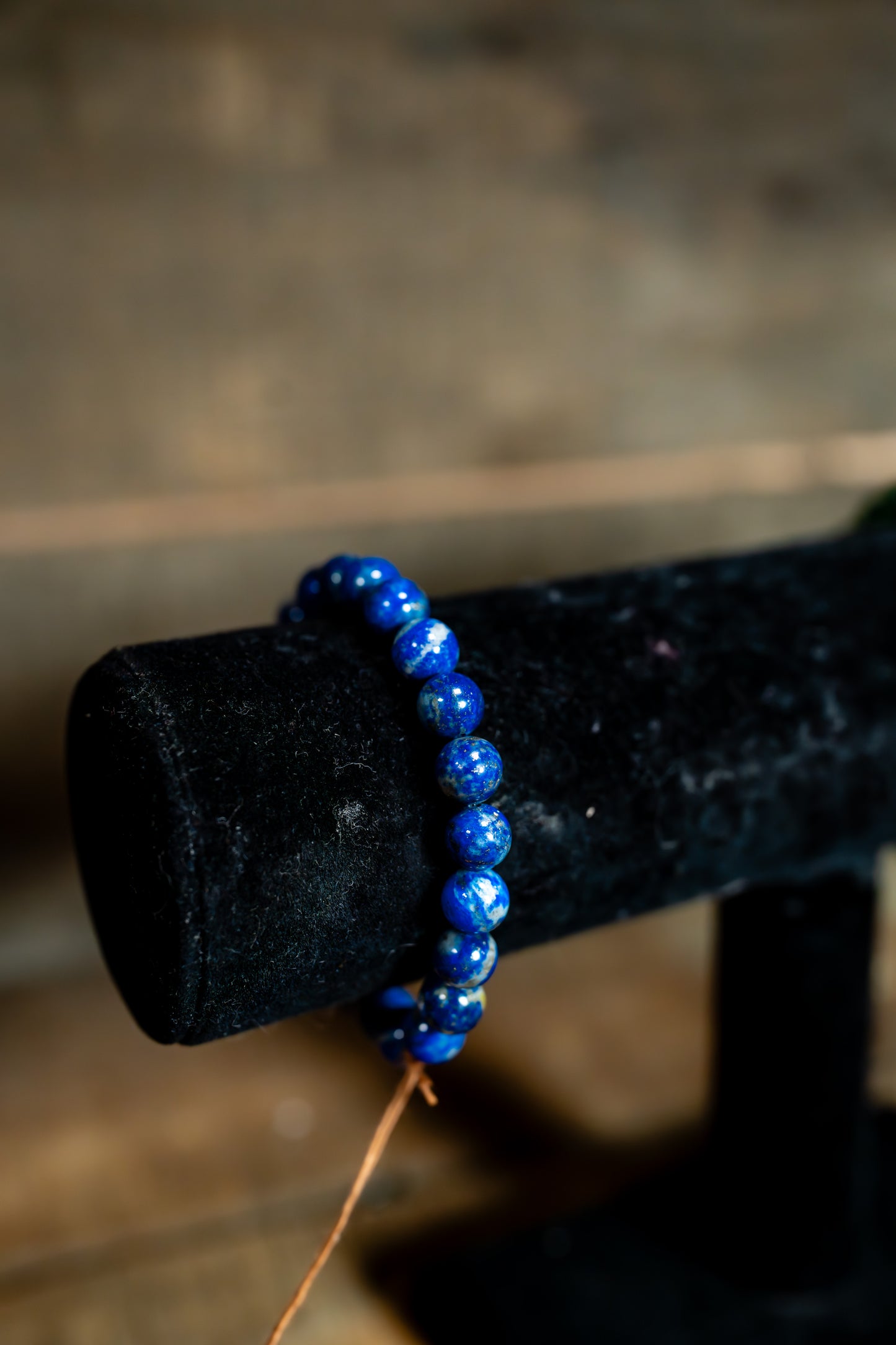 Lapis Lazuli Bracelet with Sterling Silver Star