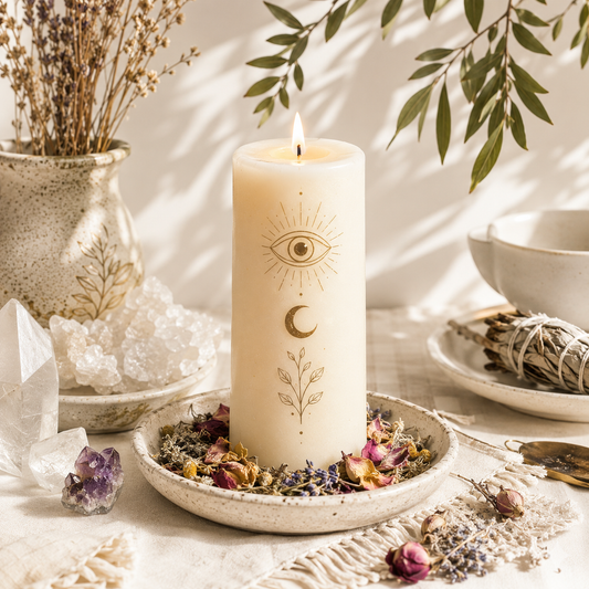 Intention Candle Burning