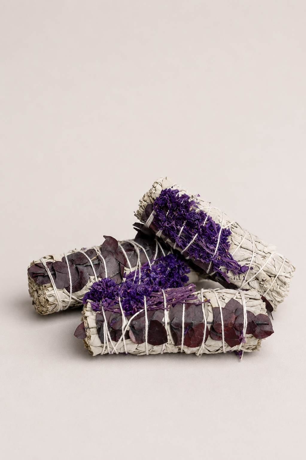 Purple Sinuata, Eucalyptus, and White Sage Bundle