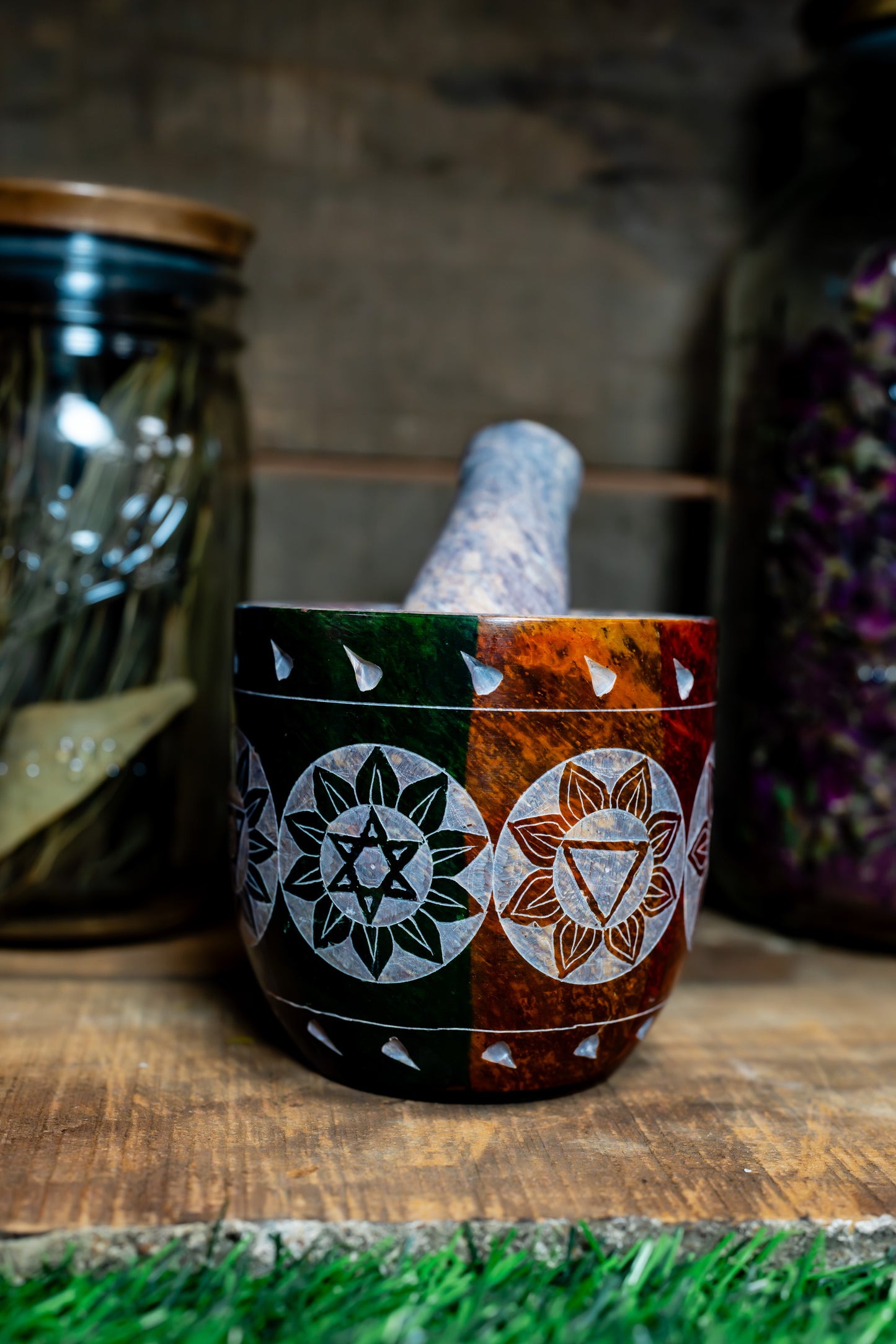 Mortar and Pestle | Soapstone Chakra