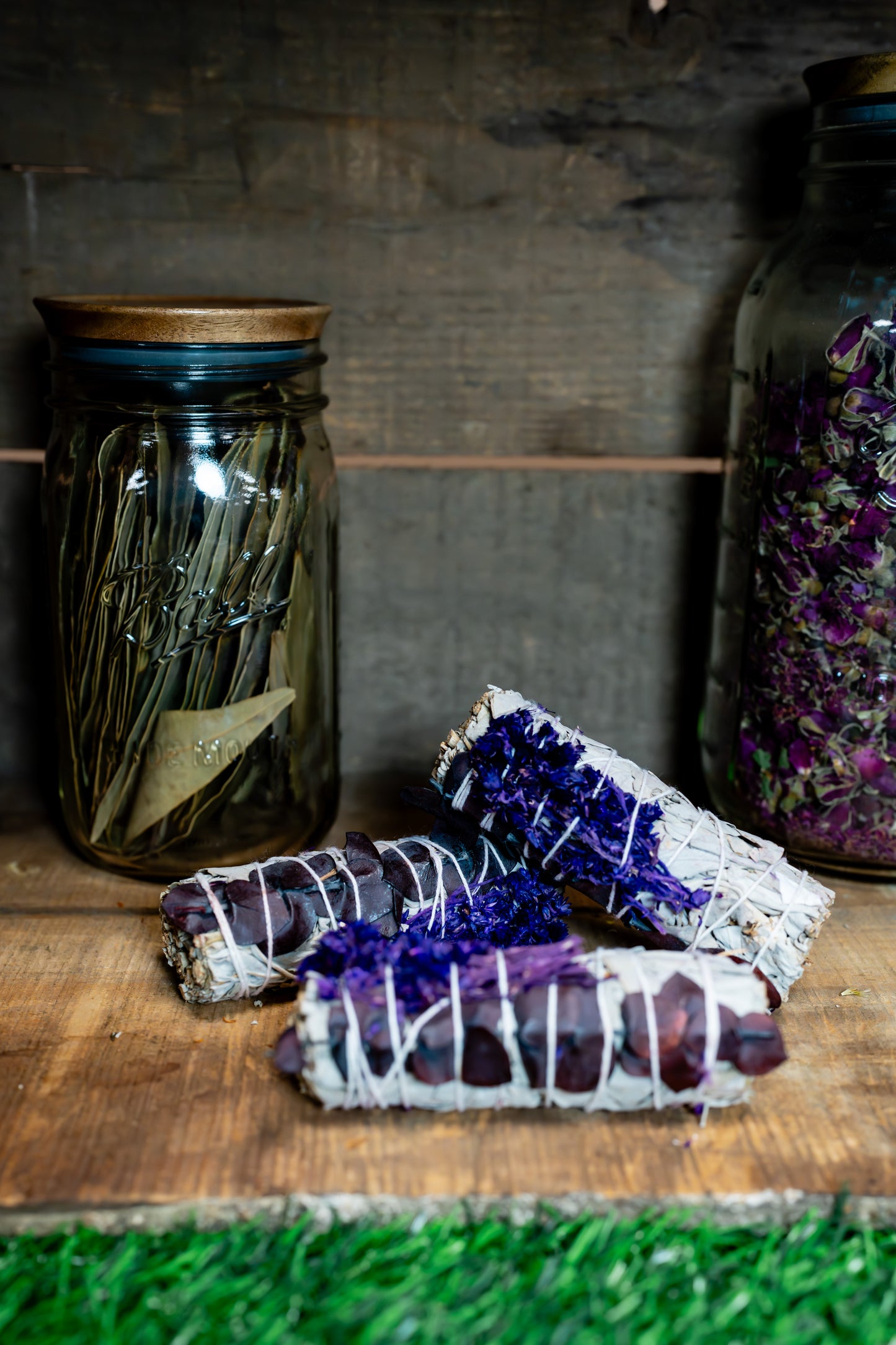 Purple Sinuata, Eucalyptus, and White Sage Bundle