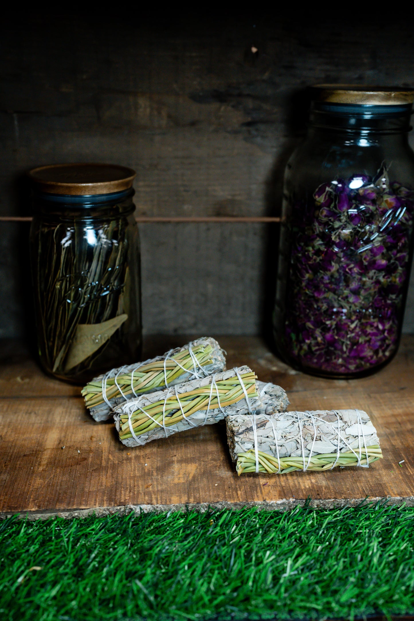 Braided Sweetgrass and White Sage Bundle
