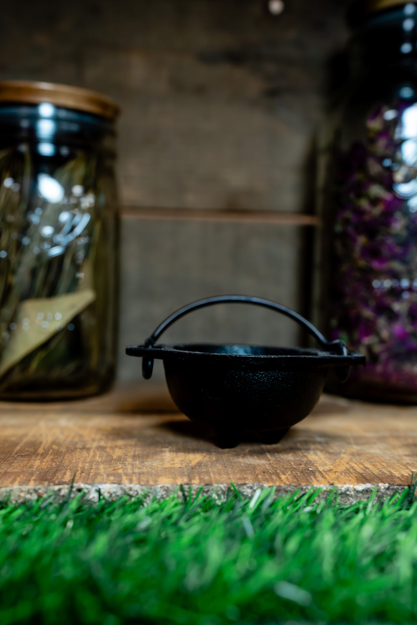 4" Cast Iron Cauldron Smudge Pot